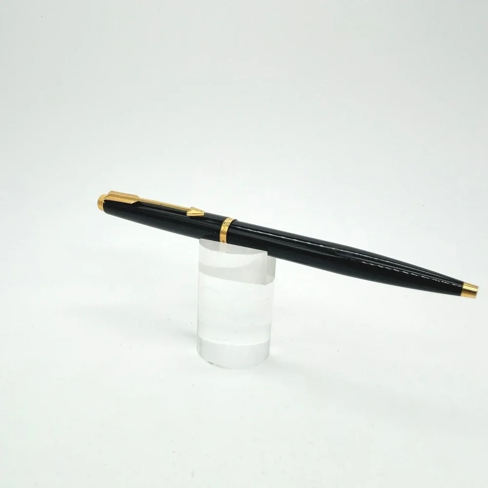 Parker Insignia Ballpoint Pen‎ Slim Black Gold Trim Twist Executive Writing